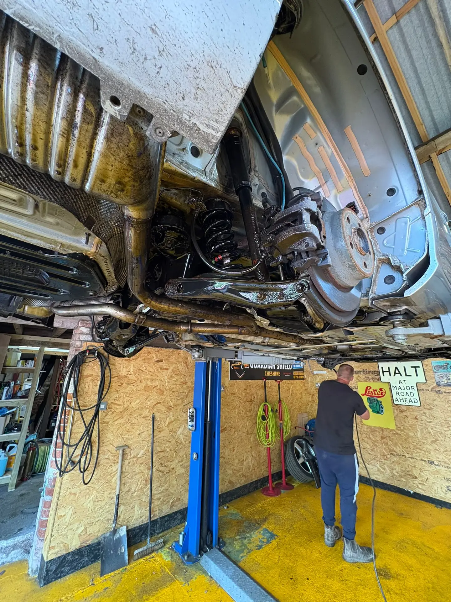 Chassis protection that protects suspension from corrosion