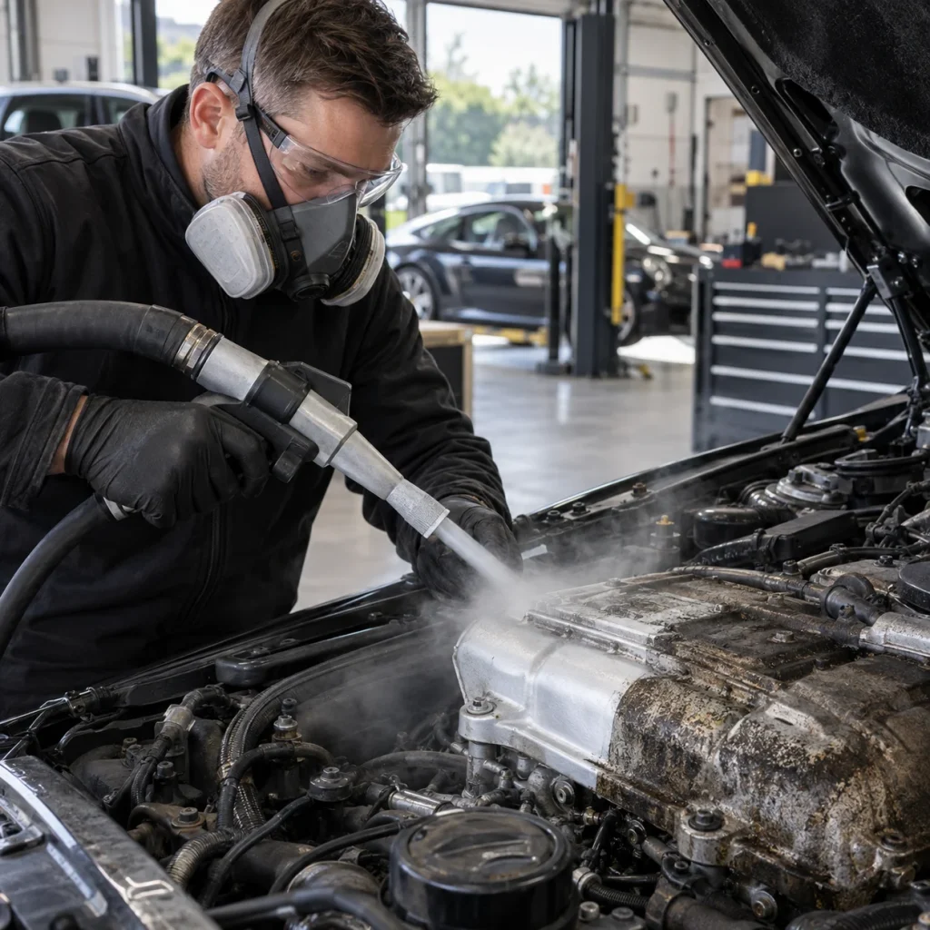 Dry Ice Blasting Detailing
