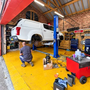 Laser rust removal for trucks